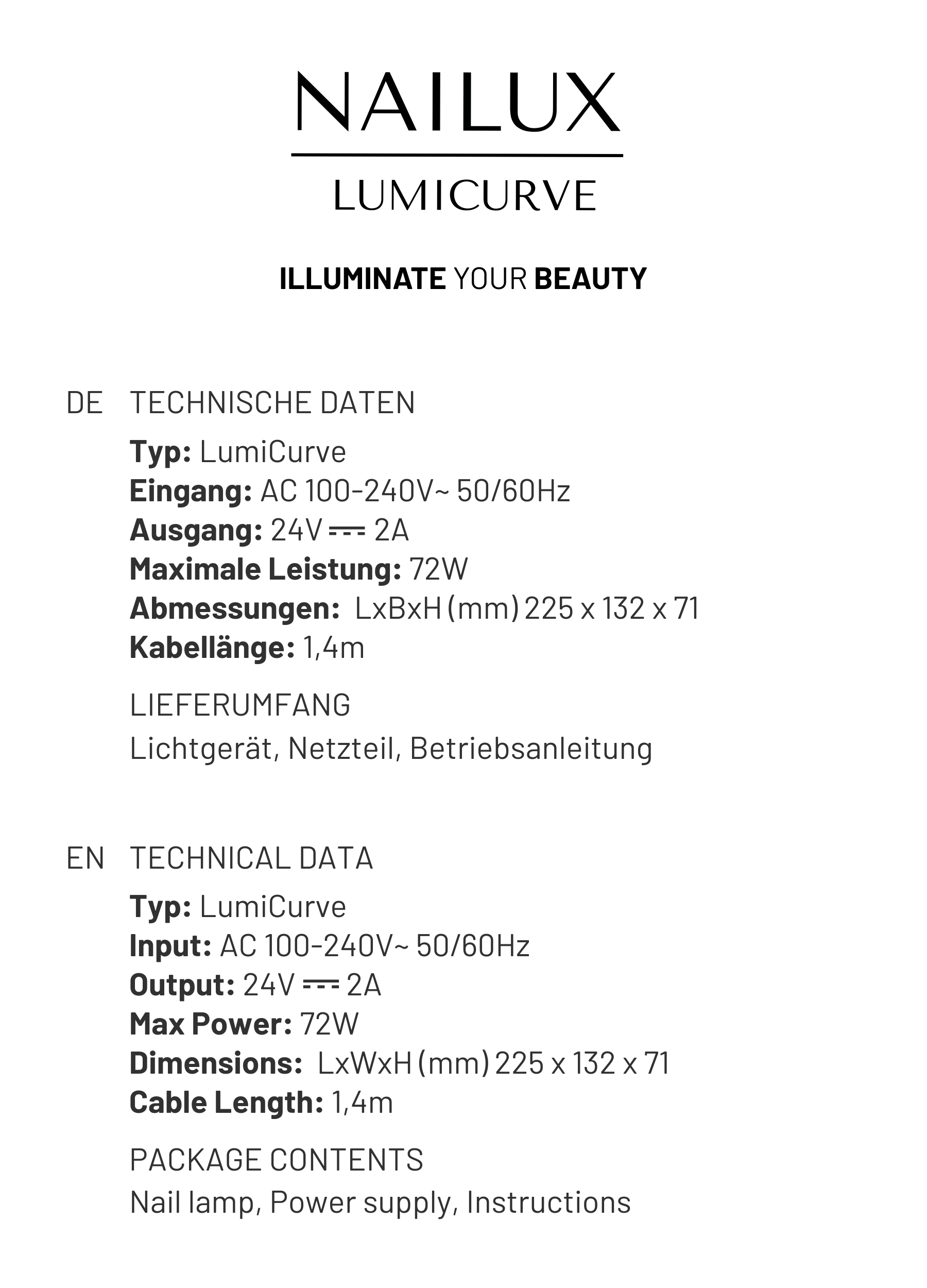 NAILUX LumiCurve